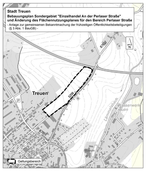 lageplan perlaser straße